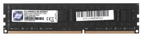 G.Skill NT 8 GB (1x8 GB) 1333 MHz / DDR3 / CL9-9-9-24 / 1,5 V