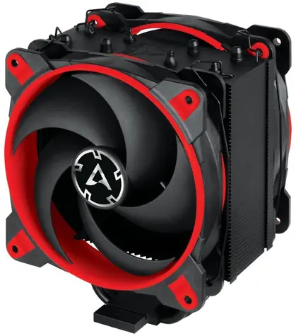 ARCTIC Freezer 34 eSports DUO schwarz-rot / 2x120 mm / 200 - 2100 RPM / 0,5 Sone / 4-Pin / für Intel & AMD