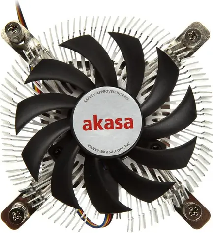 Akasa AK-CC7129BP01 / Low-Profile-Kühler für CPU / für Intel / für Mini-ITX / für 775/115x/1200
