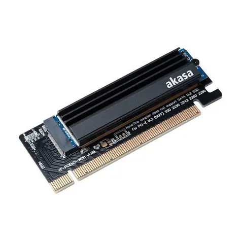 Akasa M.2 PCIe NVMe-Adapter mit passivem Kühler 