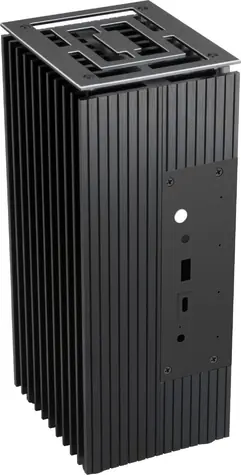 Akasa Turing FX Fabless UCFF Schwarz / UCFF 4"*4" / Aluminium / OEM / Lüfterlos