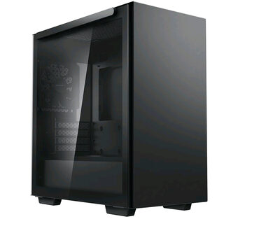 DEEPCOOL MACUBE 110 schwarz / Micro-ATX / 2xUSB 3.0 / 1x 120 mm / ohne Netzteil / transparente Seite 