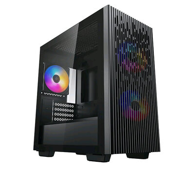 DEEPCOOL MATREXX 40 3FS schwarz / Micro-ATX / 1xUSB 3.0 + 1x USB 2.0 / 3x 120 mm / ohne Stromquelle / transparente Seite 