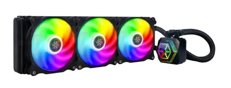 Silverstone Permafrost PF360-ARGB V2 schwarz / 3x 120 mm / 35,6 dB bei 2200 U/min / Intel & AMD / Endverkauf