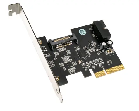 Silverstone ECU04-E PCIe-Karte / 1x interner 19-Pin USB 3.1