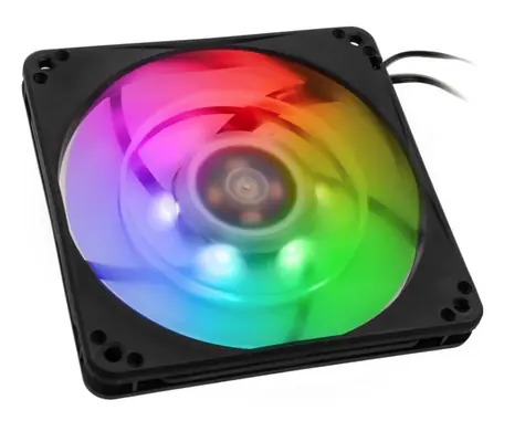 Silverstone FW124-ARGB schwarz / 120 mm / 24,6 dB bei 2000 U/min / ARGB / 4-Pin-PWM