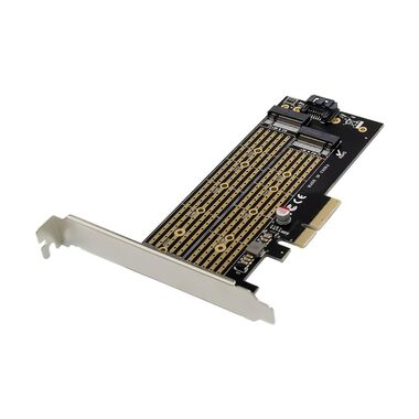 MicroConnect PCIe x4 M.2 B & M Key NVMe SSD-Adapter