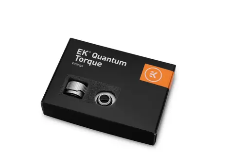 EKWB EK- Quantum Torque 6er-Pack HDC 16 - Satiniertes Titan / G1|4" auf 16 mm Außendurchmesser / satiniert / 6 Stück