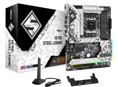 ASRock X670E Steel Legend / AMD X670 / DDR5 / SATA III RAID / USB / GLAN / M.2 / sc.AM5 / Wi-Fi / ATX