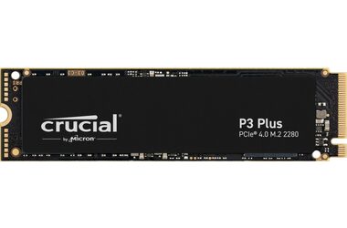 CRUCIAL P3 PLUS 4 TB / M.2 SSD 2280 / PCIe 4.0 / 3D NAND / R: 4800 MB / W: 4100 MB / 5 Jahre