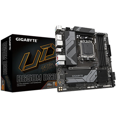 GIGABYTE B650M DS3H / AMD B650 / DDR5 / SATA III RAID / USB / GLAN / M.2 / sc.AM5 / mATX