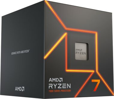 AMD RYZEN 7 7700 bei 3,8 GHz / Turbo 5,3 GHz / 8C16T / L2 8 MB L3 32 MB / AM5 / Zen 4 / 65 W
