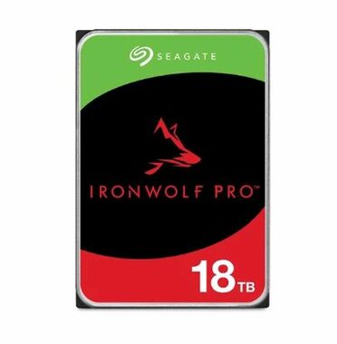 Seagate IronWolf Pro 18 TB / HDD / 3,5 Zoll SATA III / 7.200 U/min / 256 MB Cache / 5 Jahre