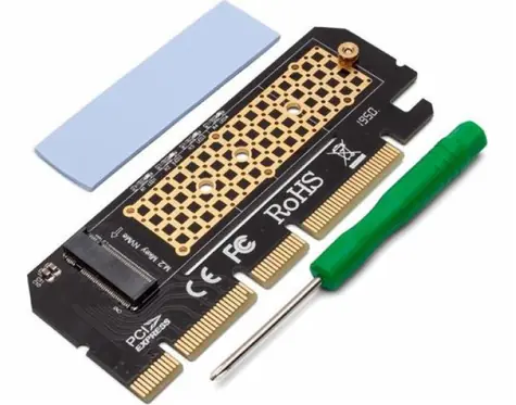 Savio AK-41 PCI-E M2 NVME Adapter / M.2 NVMe M-Key PCI-E 