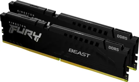 Kingston Fury Beast Schwarz 16 GB (2 x 8 GB) DDR5 5600 MHz EXPO / CL36 / DIMM / On-Die ECC / EXPO / XMP / 1,25 V