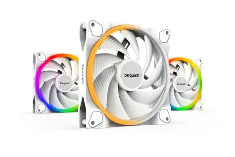 be quiet! LIGHT WINGS PWM HS 140 Triple Pack weiß / ARGB / Fluiddynamisches Lager / 31 dB bei 2200 U/min / 71,7 CFM / 4-polig