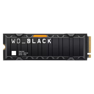 WD Black SN850X 1 TB Kühler / M.2 SSD 2280 / PCIe Gen4 x4 / TLC / R: 7300 MBit/s / W: 6300 MBit/s / 5 Jahre