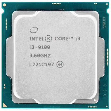 Intel Core i3-9100 bei 3,6 GHz - TRAY / TB 4,2 GHz / 4C4T / L3 6 MB / UHD Graphics 630/1151 / Coffee Lake / 65 W