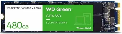 WD Green M.2 SATA 480 GB / M.2 80 mm / SATA III / MLC / R: 1000 MB / W: 500 MB / MTBF 1 MHz / 3R