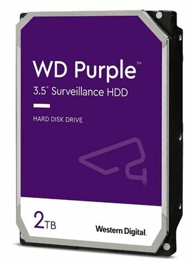 WD Purple 2 TB / HDD / 3,5 Zoll / SATA III / 5400RMP 64 MB Cache 