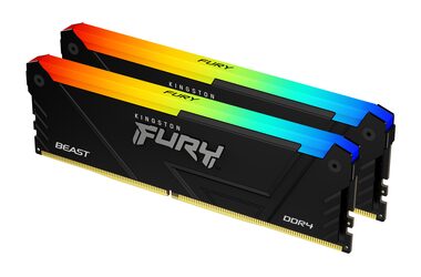 Kingston FURY Beast RGB 32GB (2x16GB) DDR4 3200MHz 1Gx8 / CL16 / DIMM / XMP