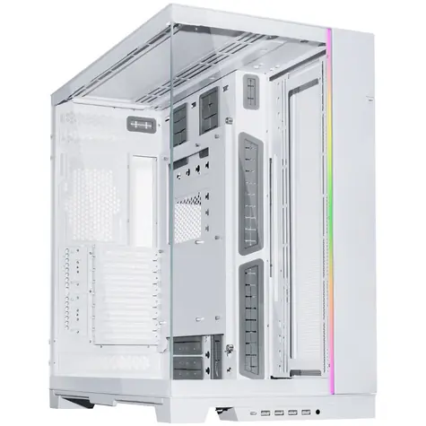 Lian Li O11 Dynamic EVO XL Big-Tower weiß / E-ATX / 4X USB 3.0 + 1x USB 3.1 C / Ohne Stromquelle / transparente Seite