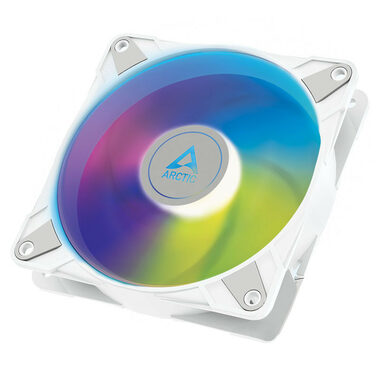 ARCTIC P14 PWM PST ARGB weiß / 140 mm / Fluid Dynamic Bearing / 200-1900 RPM / 68,9 CFM / 4-Pin + 3-Pin RGB