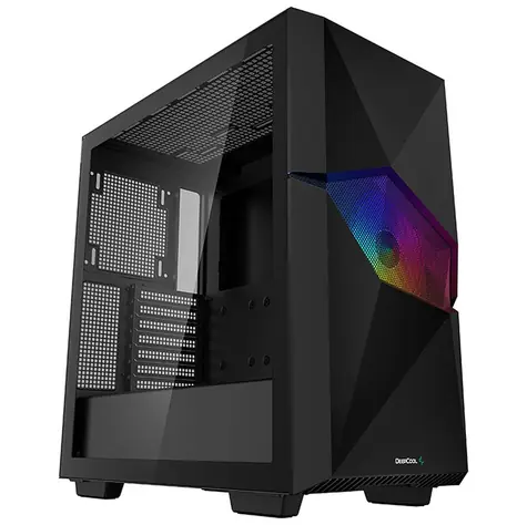 DEEPCOOL CYCLOPS schwarz / ATX / USB 3.2 / 1x 120mm / ohne Stromquelle / transparente Seite
