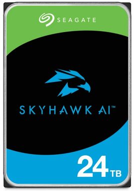 Seagate SkyHawk AI 24 TB / Festplatte / 3,5 Zoll SATA III / 7200 U/min / 512 MB Cache / 5 Jahre 