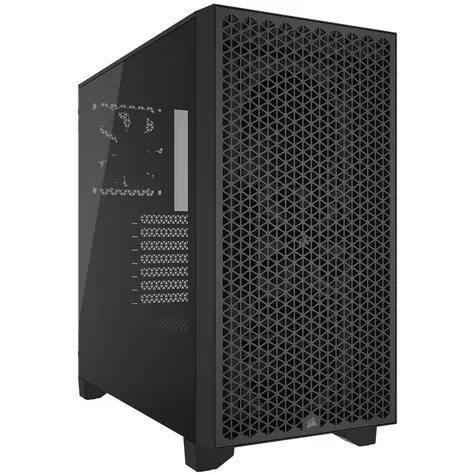 Corsair 3000D Airflow schwarz / ATX / 2x USB 3.2 / 2x 120mm / ohne Netzteil / transparente Seite 