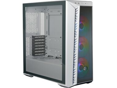 Cooler Master MasterBox 520 MESH weiß / E-ATX / 1x USB-A 3.2 & 1x USB-C 3.2 / 3x 120mm / ohne Netzteil / transparente Seite