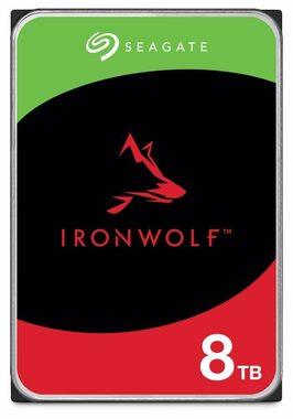 Seagate IronWolf NAS 8 TB / HDD / 3,5 Zoll / SATA III / 5.400 U/min / 256 MB Cache / 3 Jahre 
