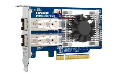 QNAP QXG-25G2SF-E810 / Erweiterungskarte / PCIe Gen3 x8 / 2x 25GbE SFP28