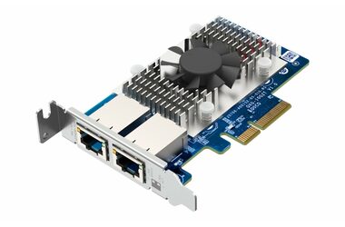 QNAP QXG-10G2T / Erweiterungskarte / PCIe 3.0 x4 / 2x NBASE-T (RJ45)