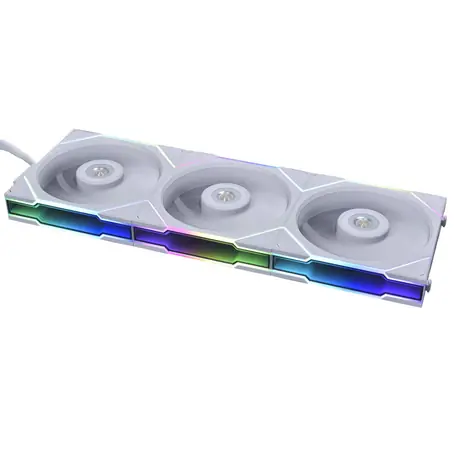 Lian Li UNI FAN 12TL3W TL-Serie ARGB 3 Stück weiß / 120 mm / 33 dB bei 2600 U/min / 4-Pin-PWM + 3-Pin-ARGB