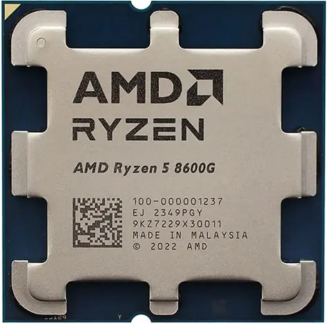 AMD RYZEN 5 8600G 4,3 GHz - TRAY / Turbo 5,0 GHz / 6C12T / L2 6 MB L3 16 MB / AM5 / Zen 4 / 65 W