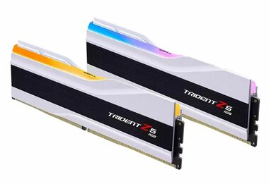 G.Skill Trident Z5 RGB Weiß 32 GB (2x 16 GB) 6000 MHz / DDR5 / CL32 / DIMM / 1,35 V / Nicht-ECC / Ungepuffert / XMP 3.0 