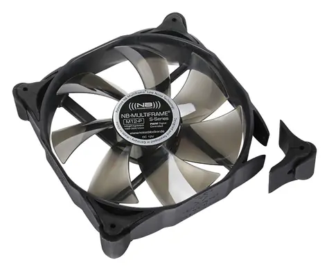 Noiseblocker Multiframe S-Serie M12-P schwarz / 120 mm / 29 dB bei 2000 U/min / 78,28 CFM / 4-Pin-PWM