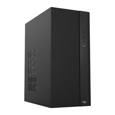 darkFlash Q15 schwarz / mATX / ohne Lüfter / 2x USB-A / transparente Seite / ohne Stromquelle