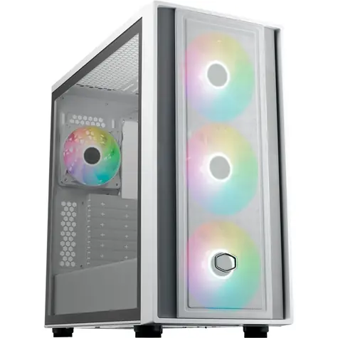 Cooler Master MasterBox 600 weiß / E-ATX / 2x USB-A 3.2 / 1x USB-C / 3x 140mm + 1x 120mm / ohne Stromquelle