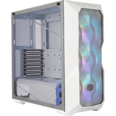 Cooler Master MasterBox TD500 MESH ARGB weiß / E-ATX / 2x USB-A 3.2 / 3x 120mm / ohne Netzteil / transparente Seite