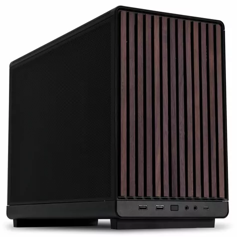 Lian Li DAN Cases A3-mATX Wood Edition schwarz / mATX / mini-ITX / 2x USB-A 3.0 + USB-C 3.1 / ohne Netzteil 