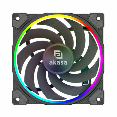 Akasa SOHO AR12 schwarz / 120 mm / Hydrodynamisches Lager / 31,8 dB bei 2000 U/min / 58,3 CFM / 4-Pin-PWM
