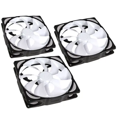 Noiseblocker NB-eLoop Fan B14-3 weiß 3 Stück / 140 mm / 28,9 dB bei 1400 U/min / 104,94 CFM / 3-Pin