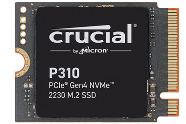 CRUCIAL P310 2 TB / M.2 2230 / PCIe Gen4 / R: 7000 MBit/s / W: 6100 MBit/s / MTBF: 1,5 Std.