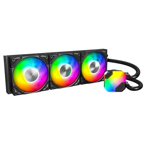Montech Hyper Flow ARGB schwarz / 3x 120mm / 29,1 dB @ 2100 RPM / 76,2 CFM / AMD + Intel 