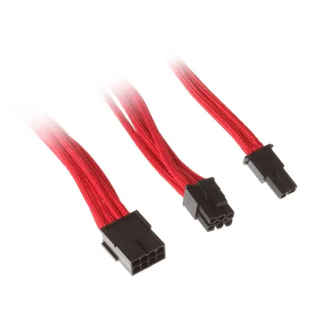 Silverstone Verlängerungskabel 8-Pin-PCIe auf 6+2-Pin-PCIe - 250mm rot