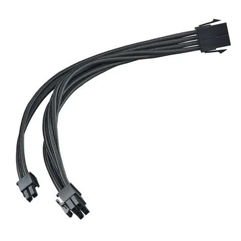 Silverstone Verlängerungskabel 8-Pin-PCIe auf 6+2-Pin-PCIe - 250mm schwarz