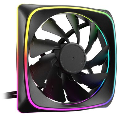 Sharkoon SHARK Lights RGB PWM schwarz / Lüfter / 120mm / RGB / 24,8 dBA / 1700 U/min / 89 m3h