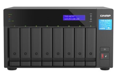 QNAP TVS-h874T-i9-64G / Intel Core i9 / 64 GB DDR4 / 8x3,5" SATA III + 2x M.2 2280 / 2x 2,5GLAN